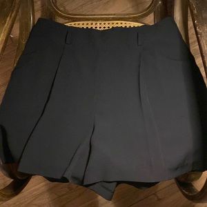 Pleated High Waisted Shorts